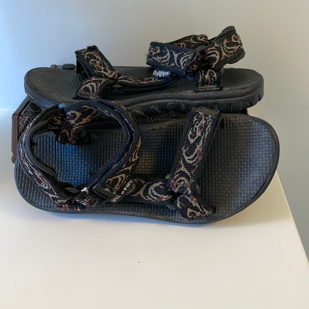 EC Kids Tevas - Black/Brown - Velcro straps - Size 2